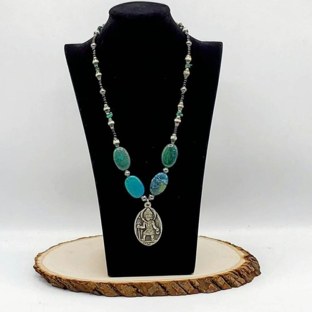 One-of-a-Kind Standing Shiva Statement Necklace.